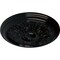 Ekena Millwork Vienna Ceiling Medallion (Fits Canopies up to 3 1/4"), Hand-Painted Black Pearl, 16 7/8"OD x 5/8"P CM17VIBPS - alternate 3